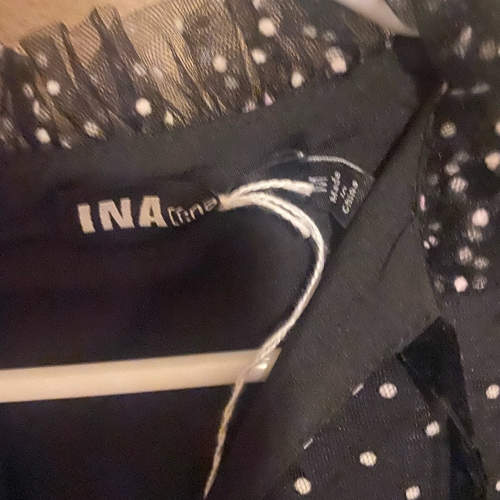 Ina Black Polka Dot Sheer Dress - Picture 2 of 3